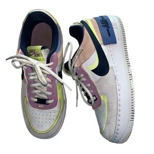 Nike Air‎ Force 1 Shadow Multicolor Pastel Women’s Size 8.5 CU8591-001